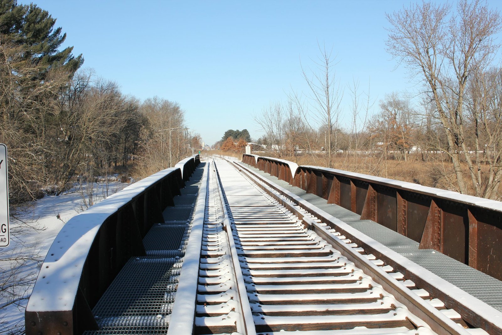 Looking west
